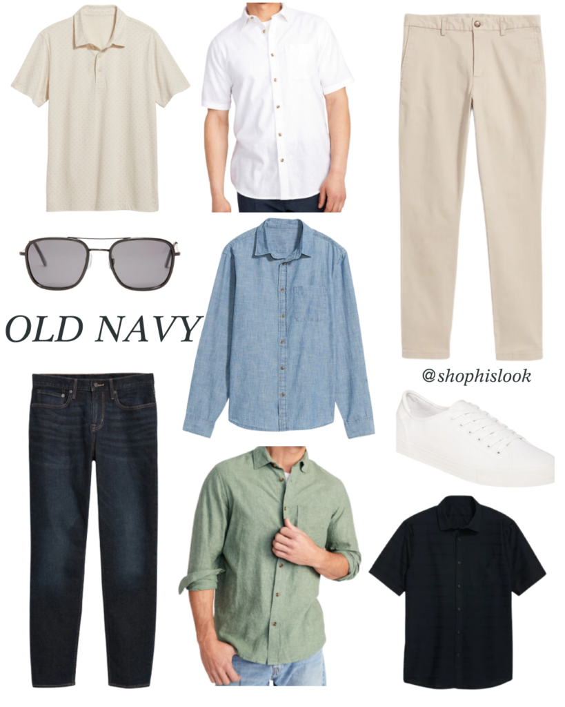old navy men's work outfit options
